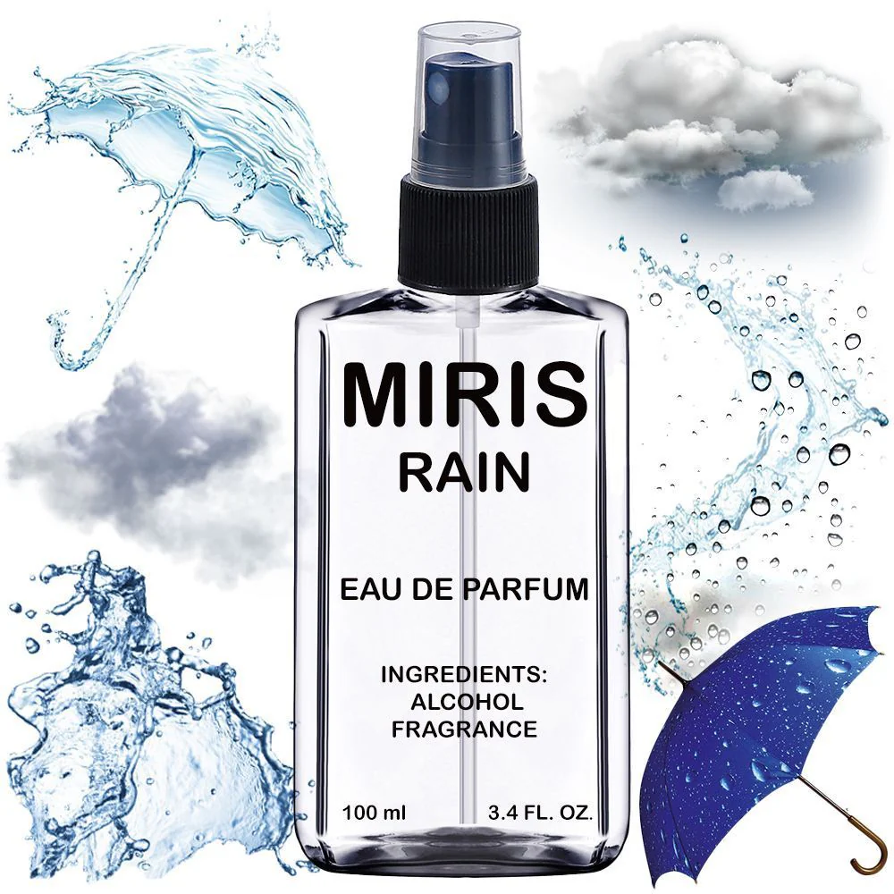 MIRIS Rain, Long-Lasting Unisex Eau de Parfum for Women & Men, Spray 3.4 Fl Oz / 100 ml