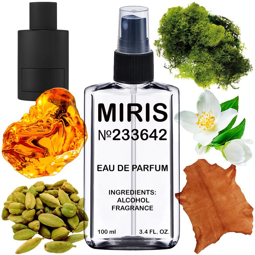 MIRIS No. 233642, Inspired by Ombre Leather 2018, Long-Lasting Unisex Eau de Parfum for Women & Men, Spray 3.4 Fl Oz / 100 ml