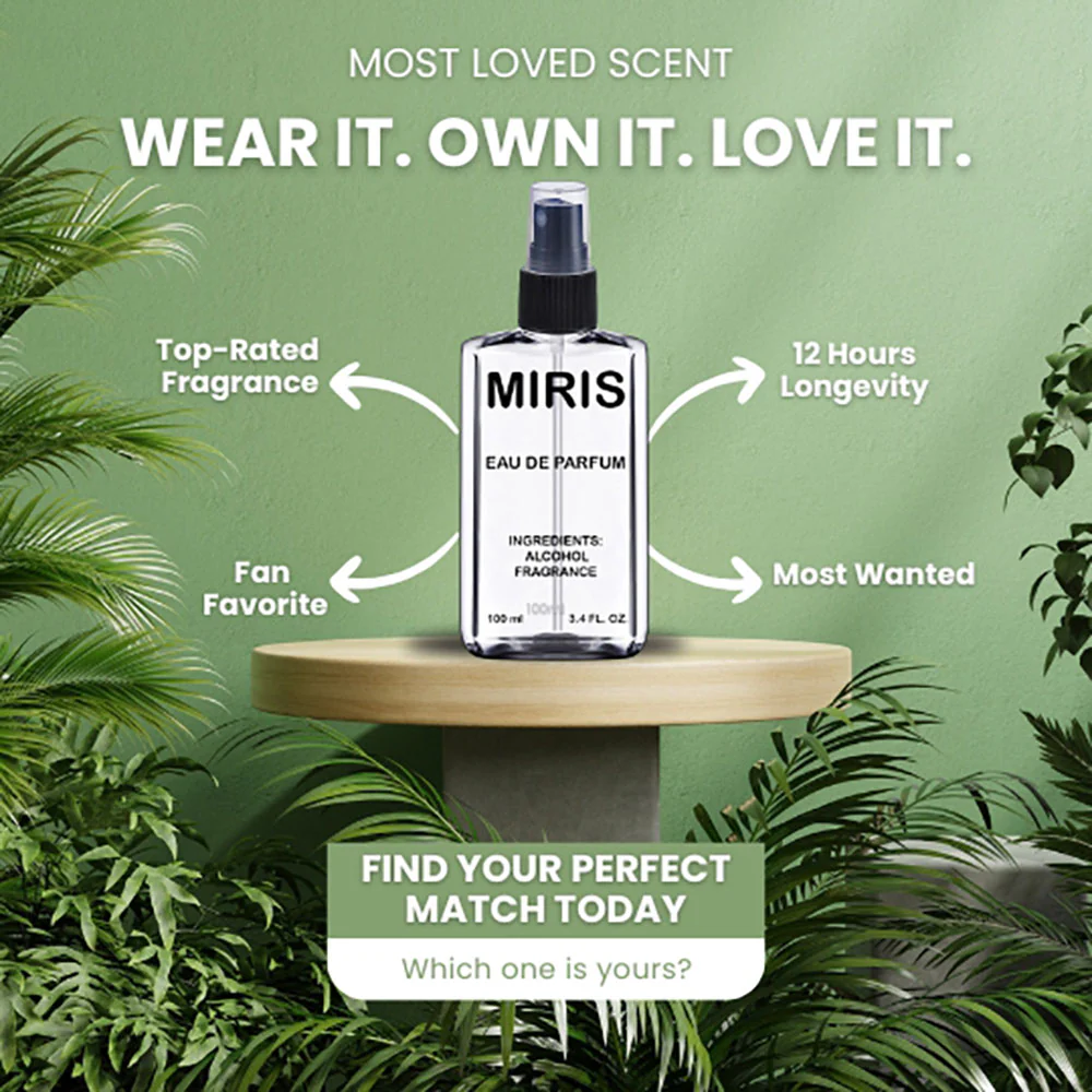 MIRIS No. 11802, Inspired by Individuel, Long-Lasting Eau de Parfum for Men, Spray 3.4 Fl Oz / 100 ml - Image 6
