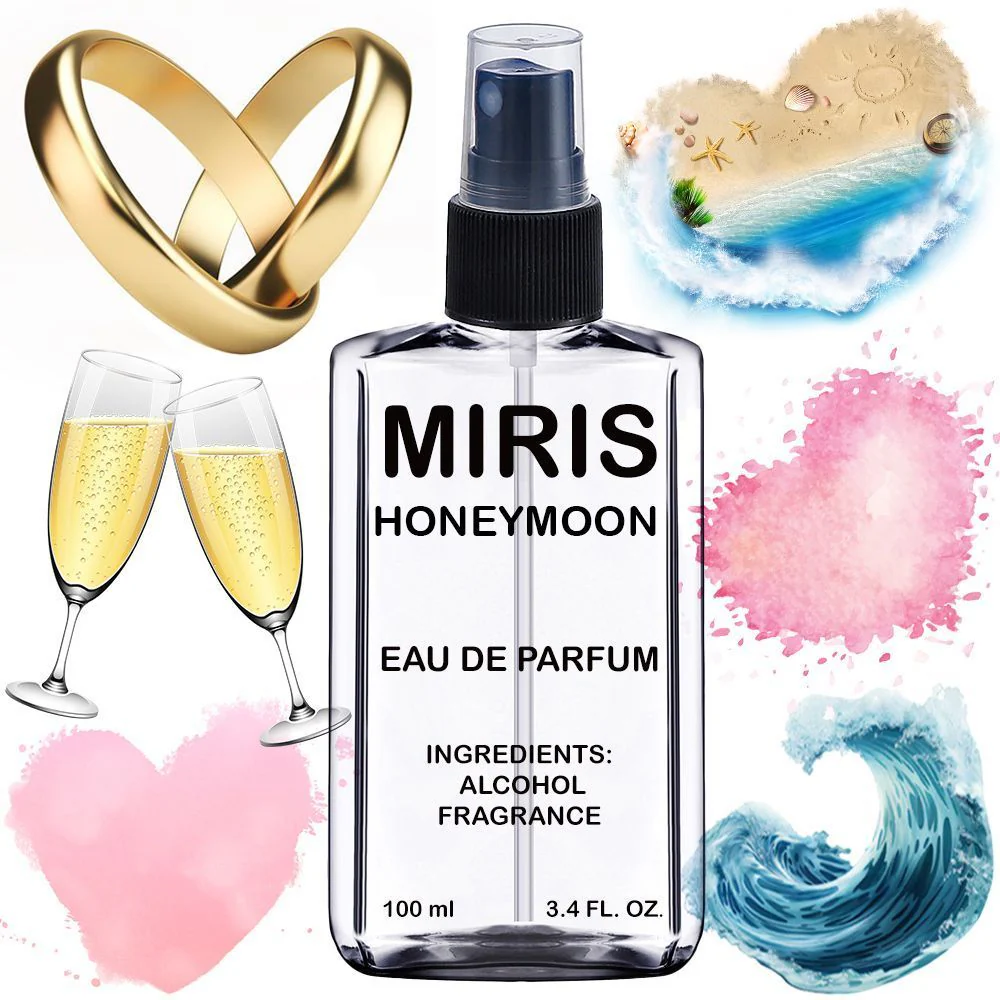 MIRIS Honeymoon, Long-Lasting Unisex Eau de Parfum for Women & Men, Spray 3.4 Fl Oz / 100 ml