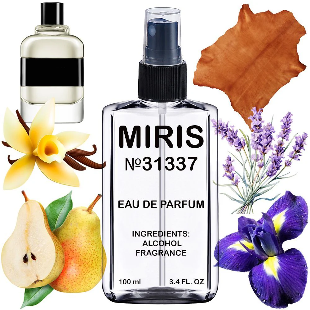 MIRIS No. 31337, Inspired by Gentlemen 2017, Long-Lasting Eau de Parfum for Men, Spray 3.4 Fl Oz / 100 ml