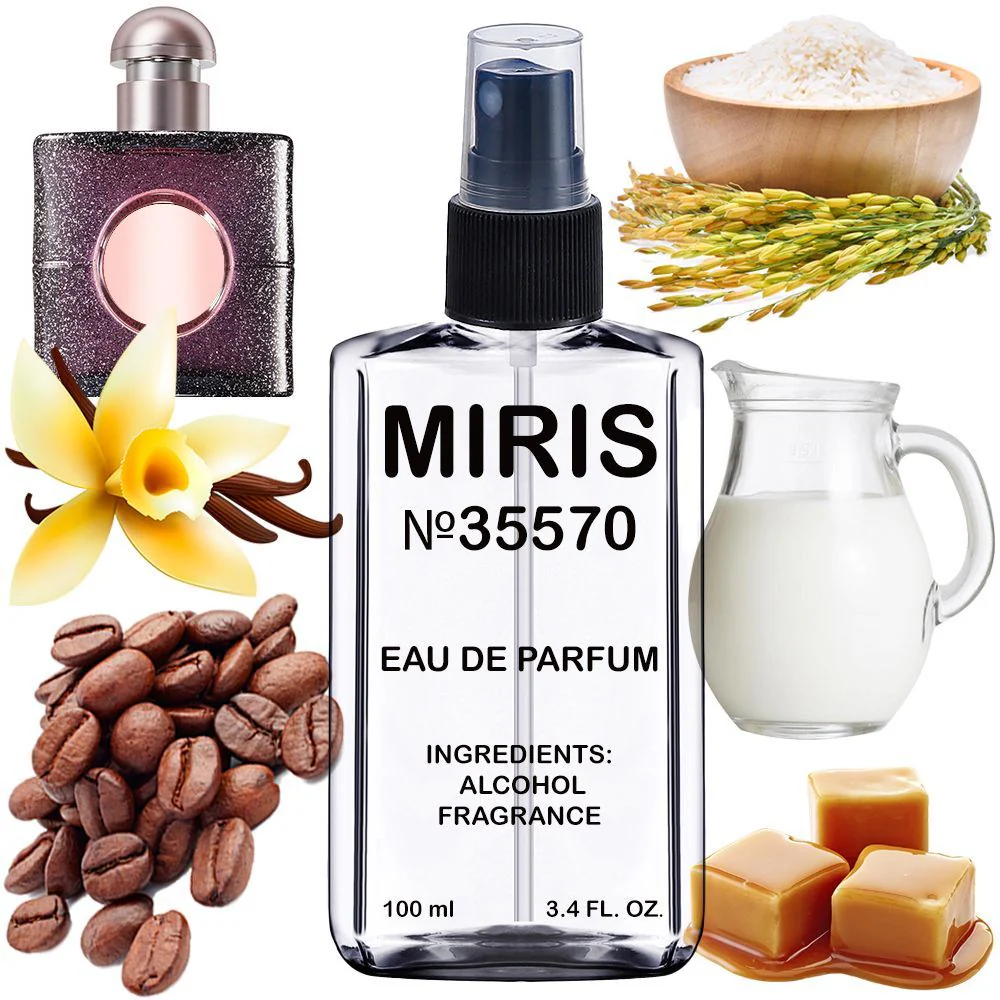 MIRIS No. 35570, Inspired by Black Opiu, Long-Lasting Eau de Parfum for Women, Spray 3.4 Fl Oz / 100 ml