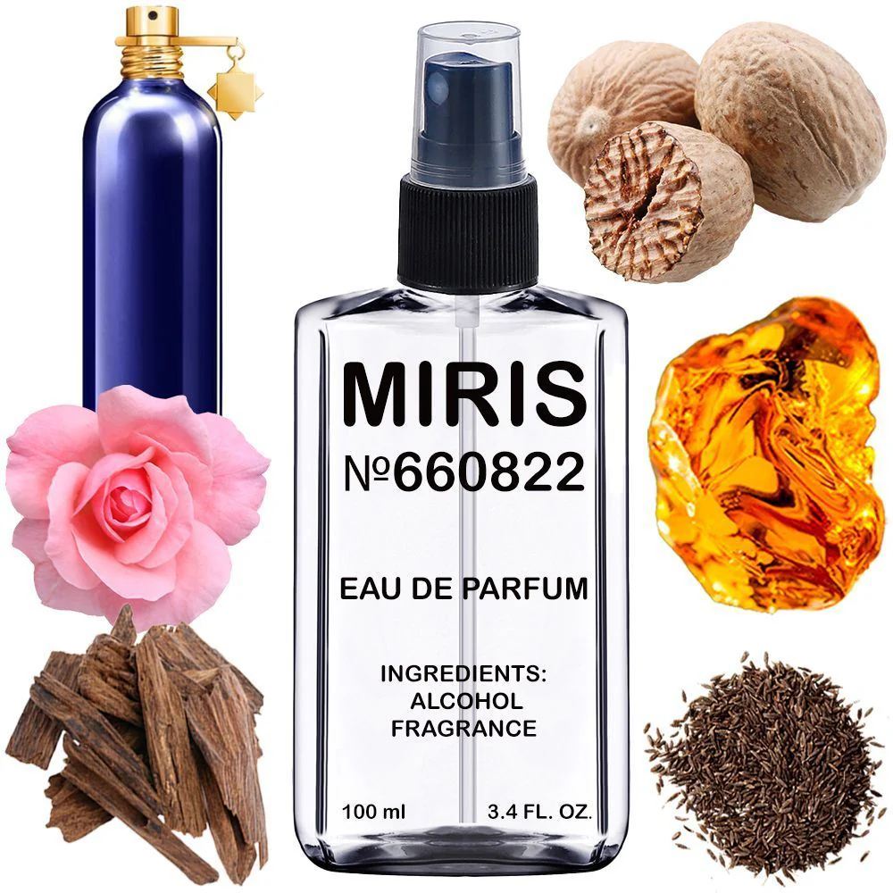 MIRIS No. 660822, Inspired by Amber & Spices, Long-Lasting Unisex Eau de Parfum for Women & Men, Spray 3.4 Fl Oz / 100 ml