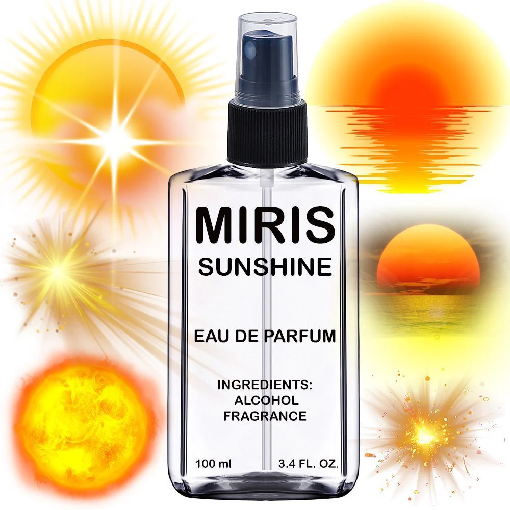MIRIS Sunshine, Long-Lasting Unisex Eau de Parfum for Women & Men, Spray 3.4 Fl Oz / 100 ml